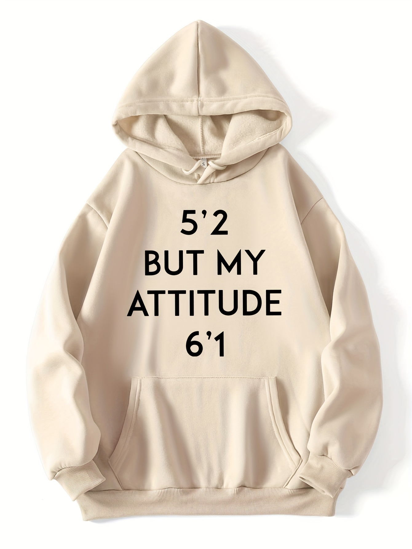 letter print kangaroo pocket hoodie casual long sleeve drawstring hoodies sweatshirt womens clothing details 0