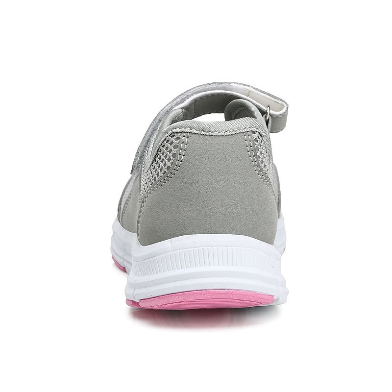 womens breathable mesh casual shoes low top round toe comfy sneakers womens hook and loop shoes details 4