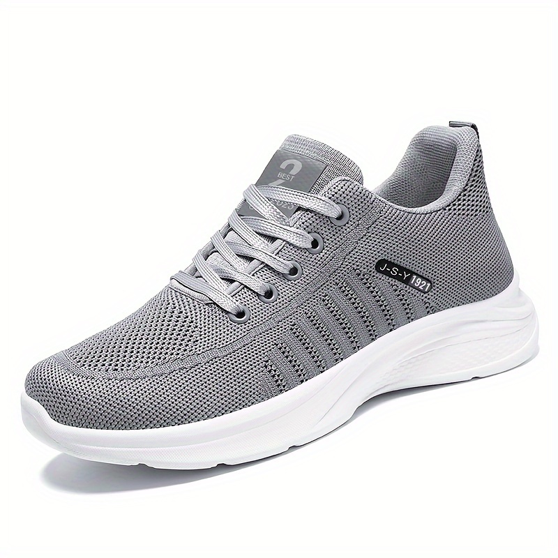 running shoes men s trendy woven knit breathable comfy non details 3