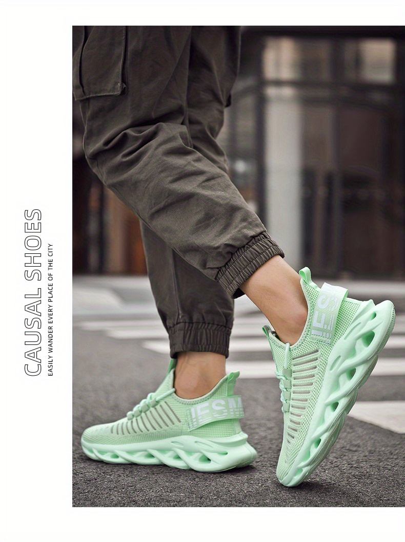 men s blade sneakers breathable shock absorption shoes details 4