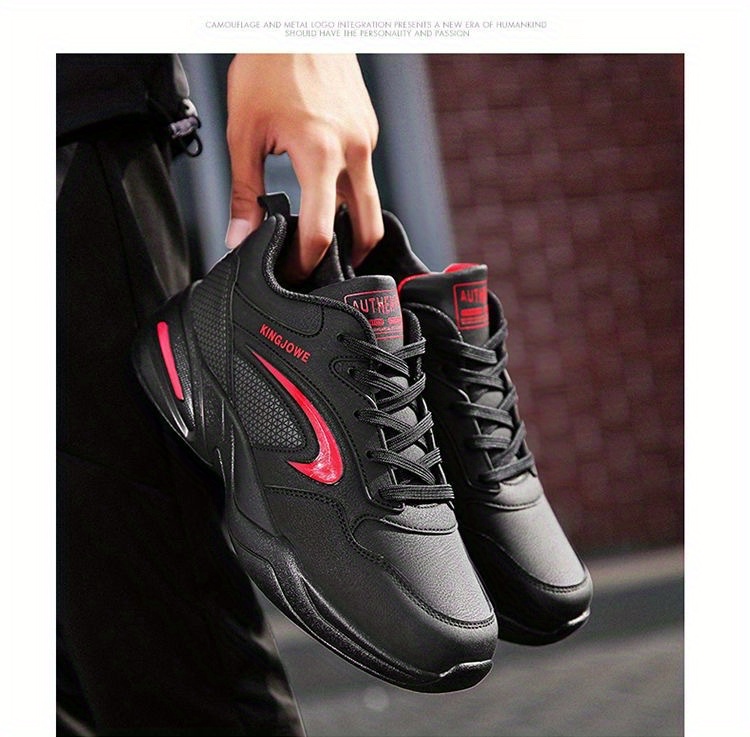 mens trendy lace up sneakers with assorted colors details 4